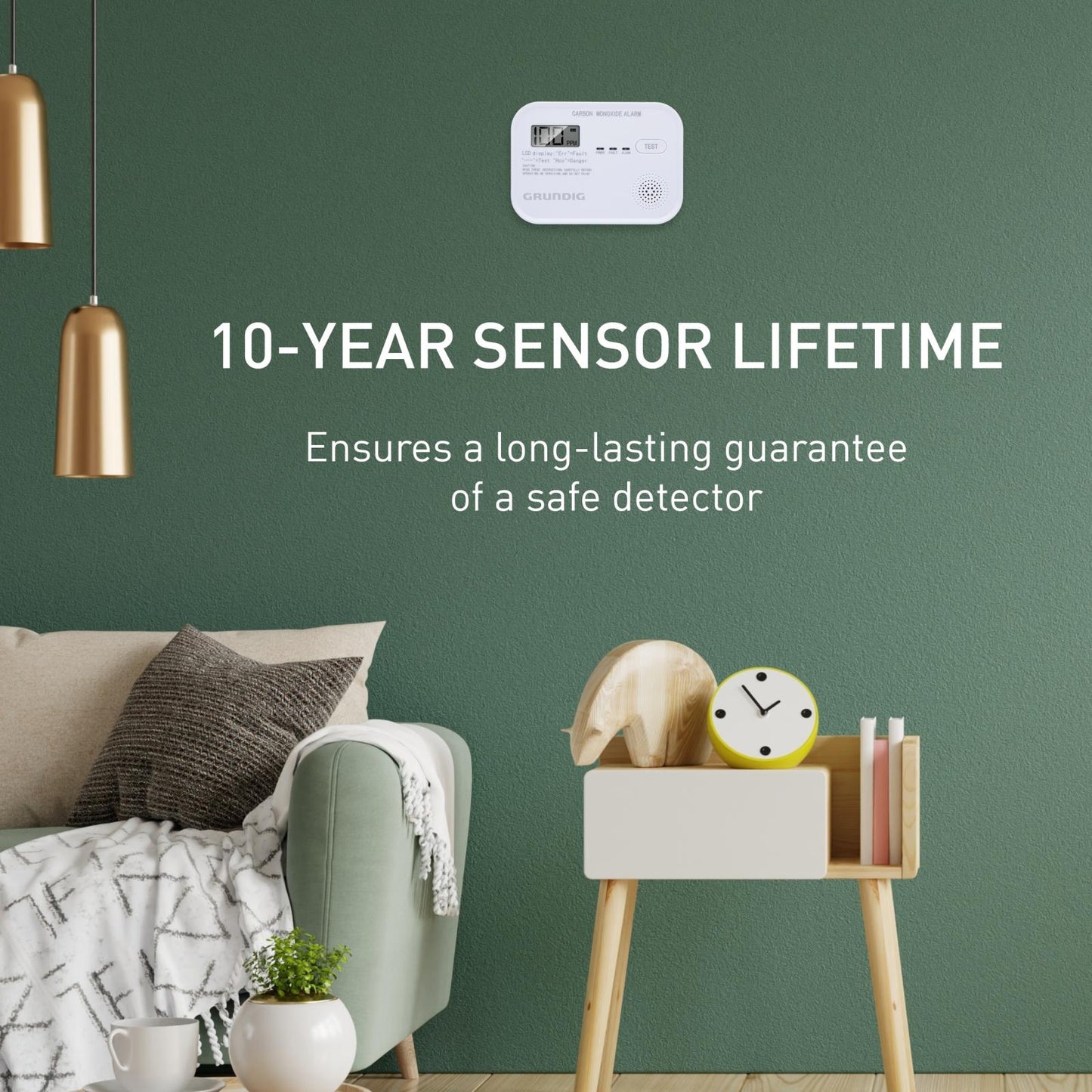 Carbon monoxide (CO) detector 85dB