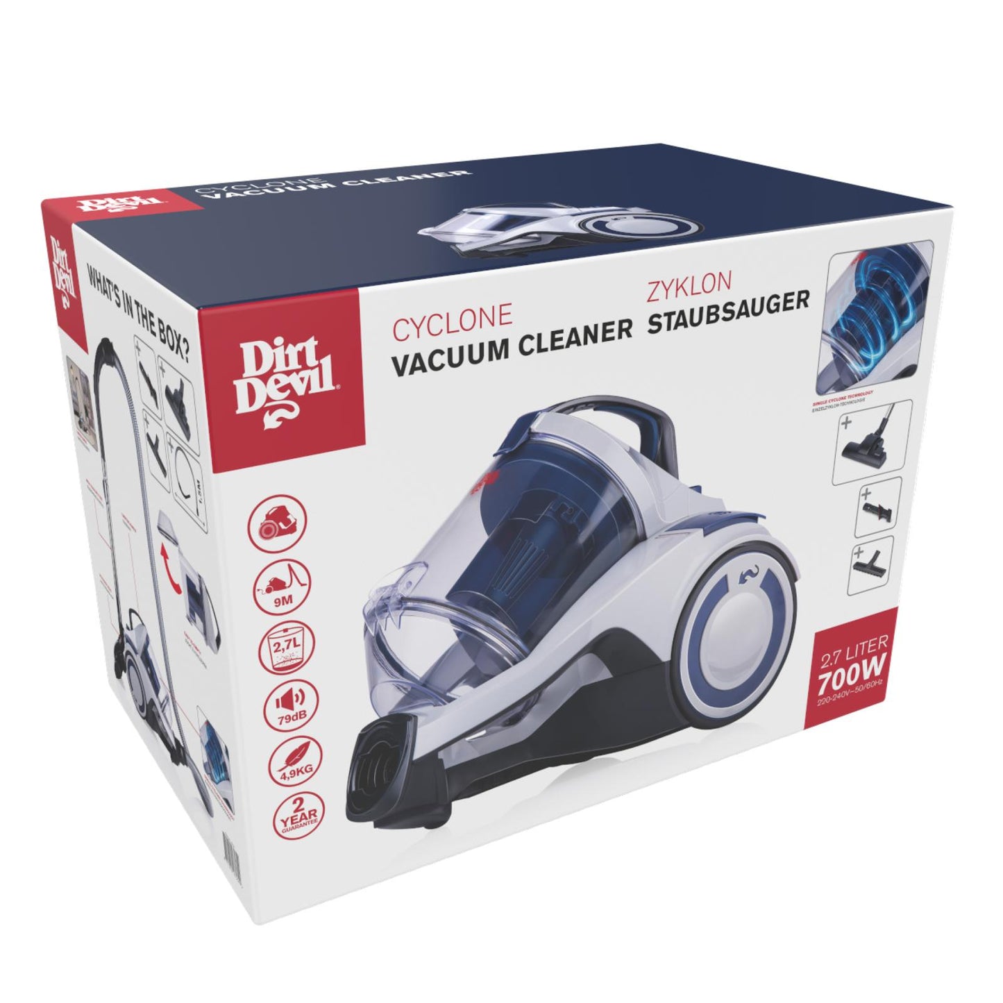 Vacuum cleaner bagless DD2504