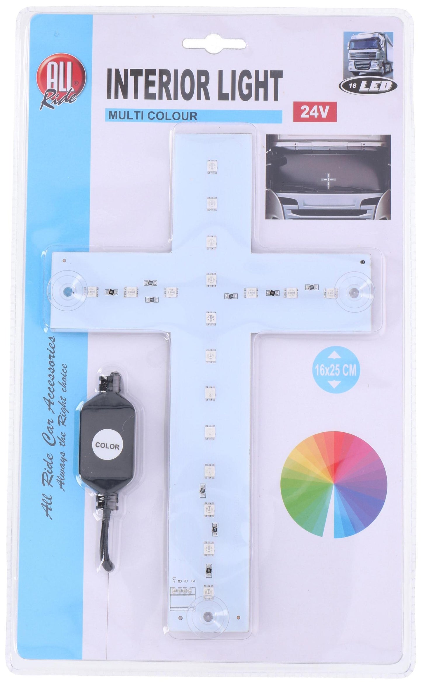 Led cross 24V 18 led PL