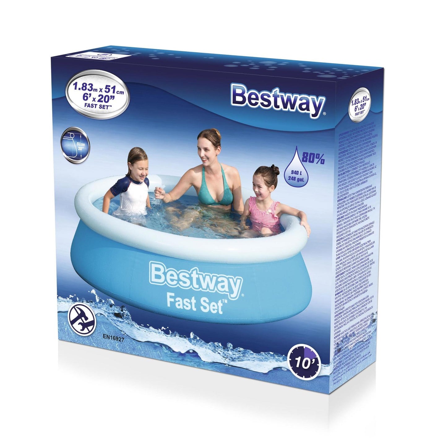 Pool fast 183x51cm PVC