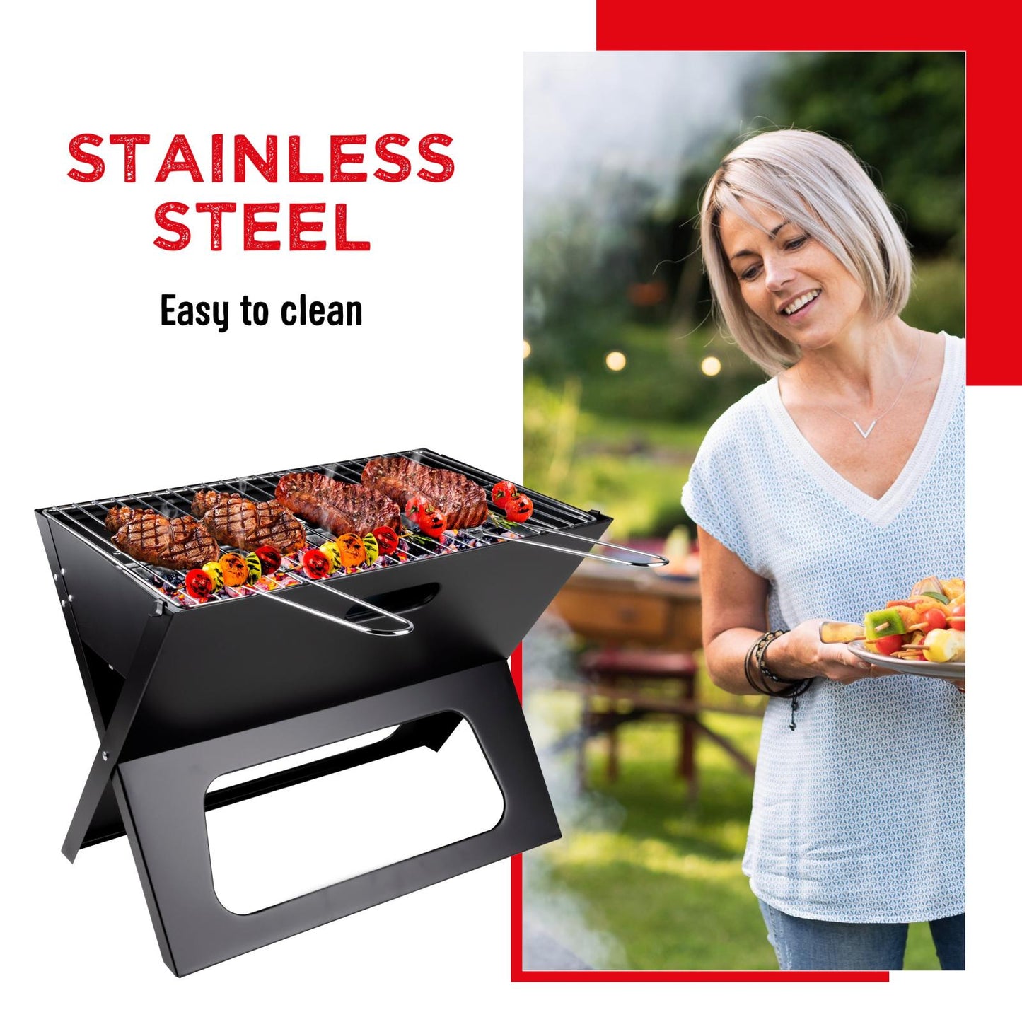 BBQ grill portable charcoal