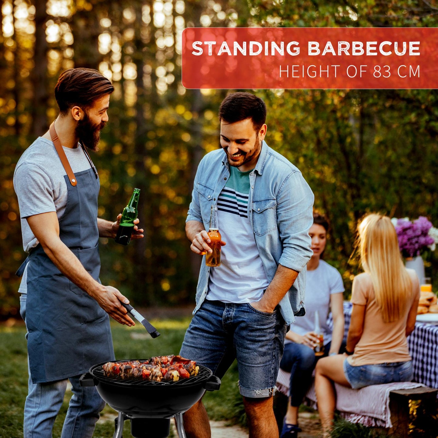 BBQ 18inch lid+handle+ash