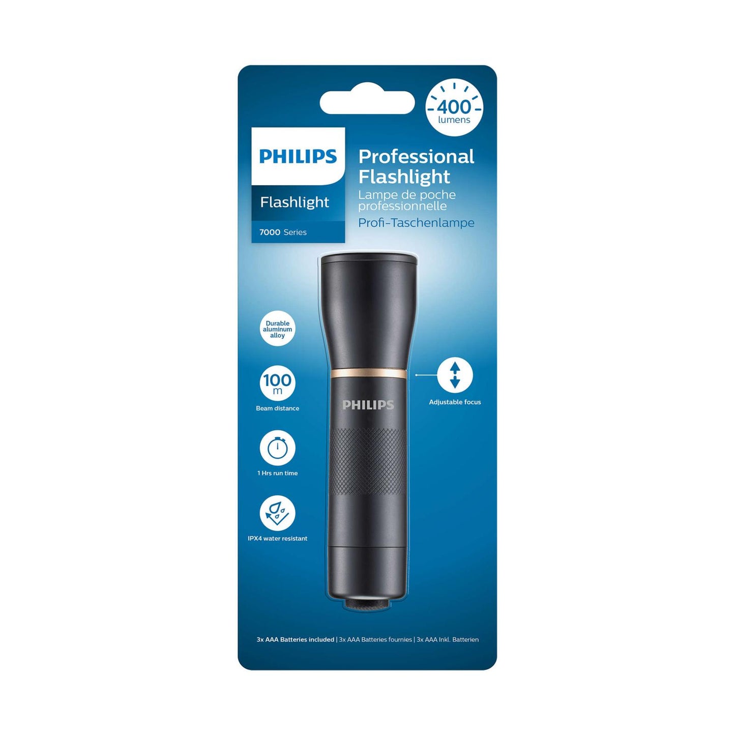 Flashlight 400Lm IPX4