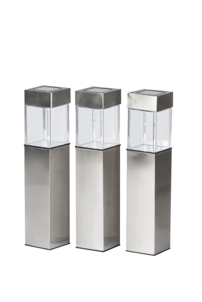 Solar light square 3pc
