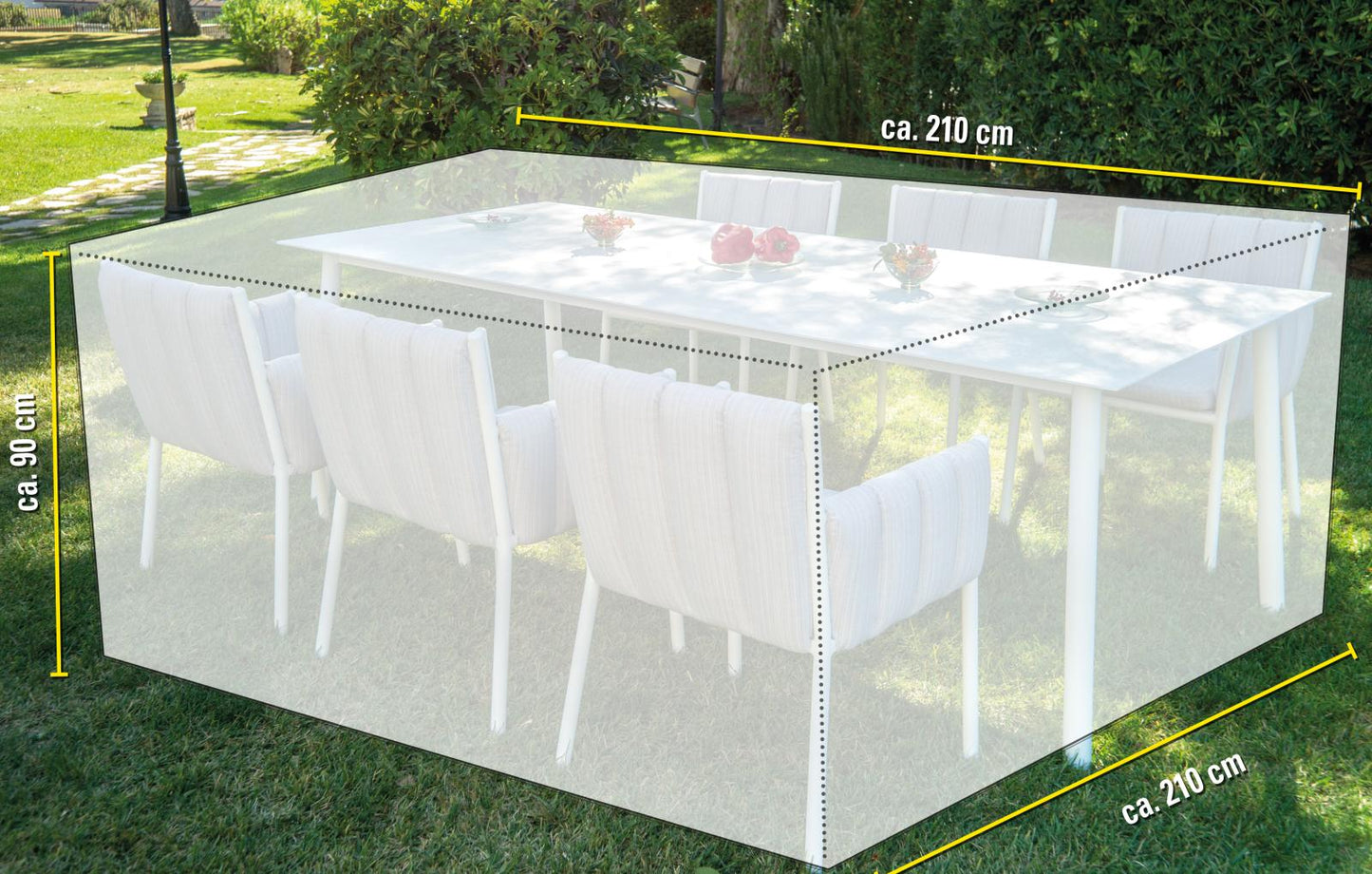 Gardenset cover 210x210x90cm