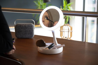 Cosmetic mirror 21LED foldable