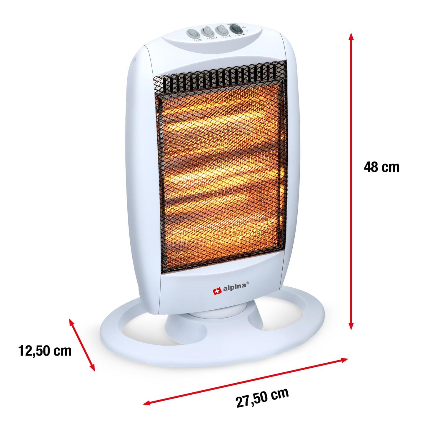 Halogen heater 1200W