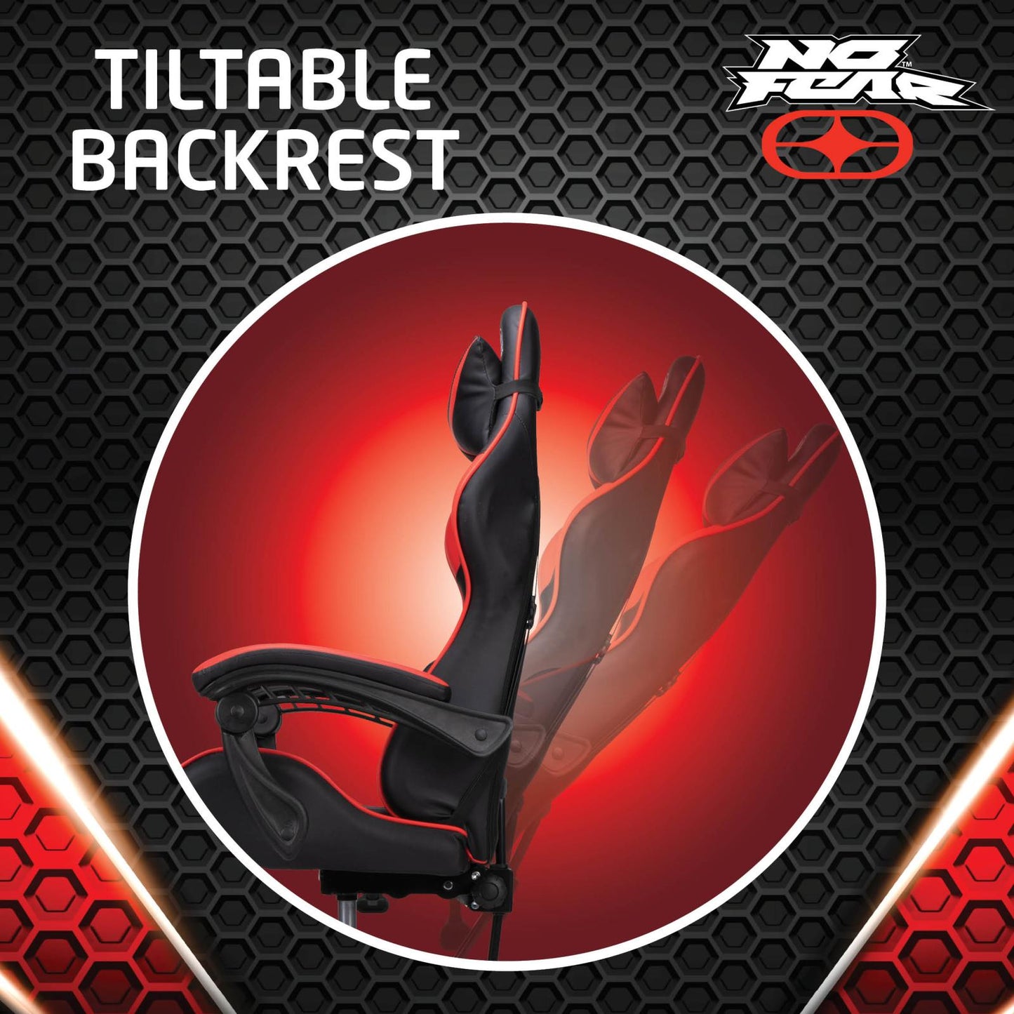 Chair gaming BLK/RED