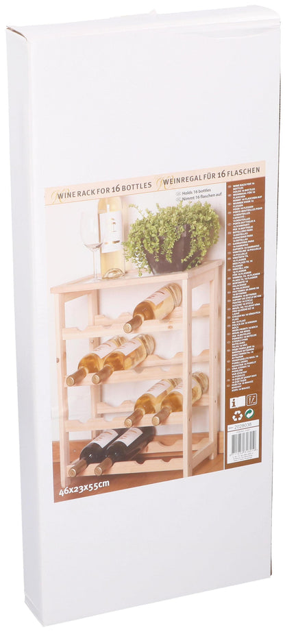 Wine rack wood 16bottles FSC