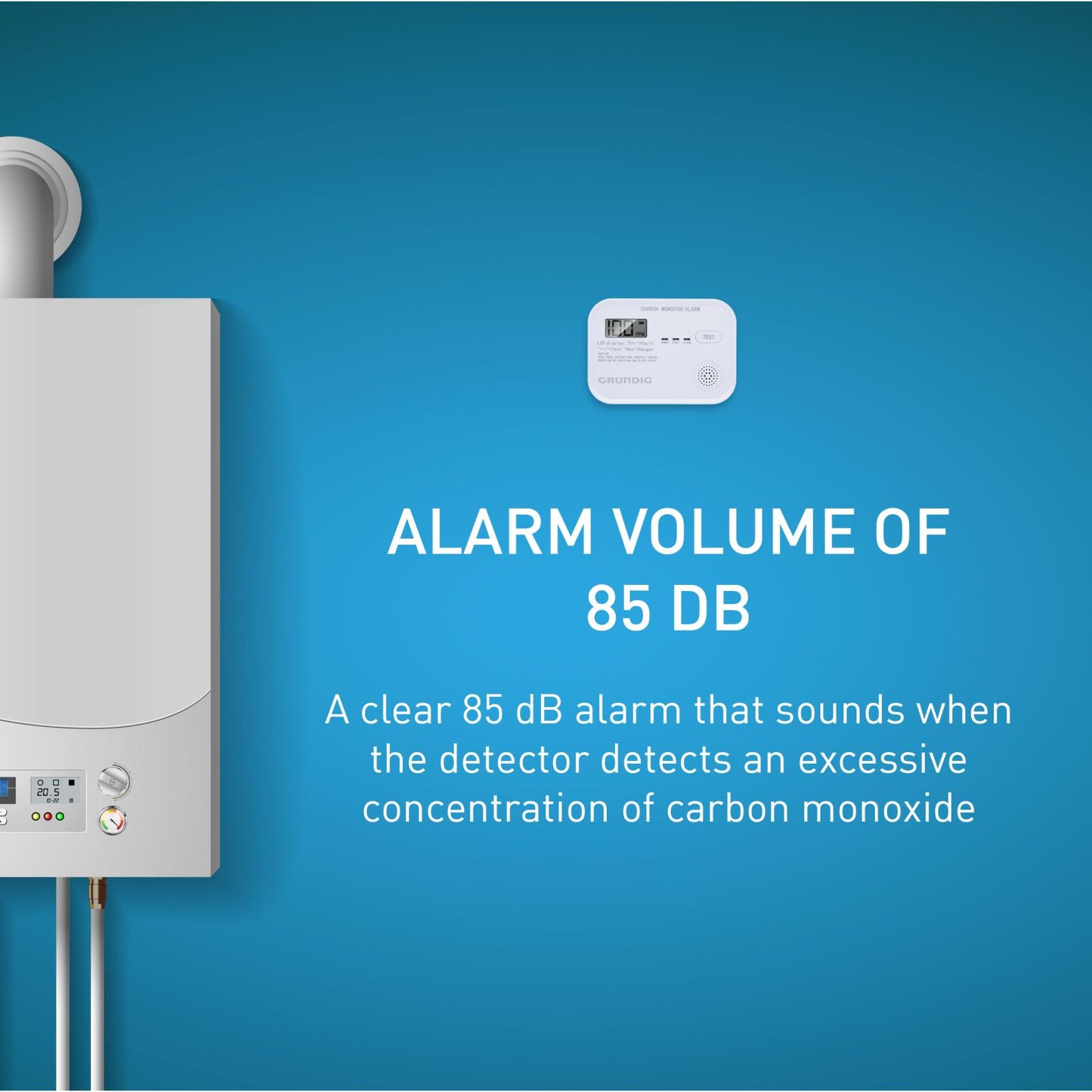 Carbon monoxide (CO) detector 85dB