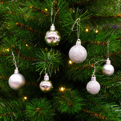 Xmas ornament set (101) silver