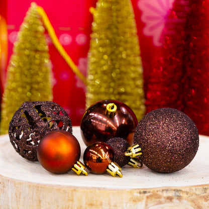 Xmas ornament set (101) bronze