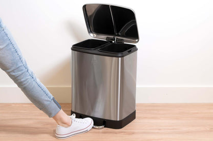 Pedal Bin 2x12L 3pc soft close