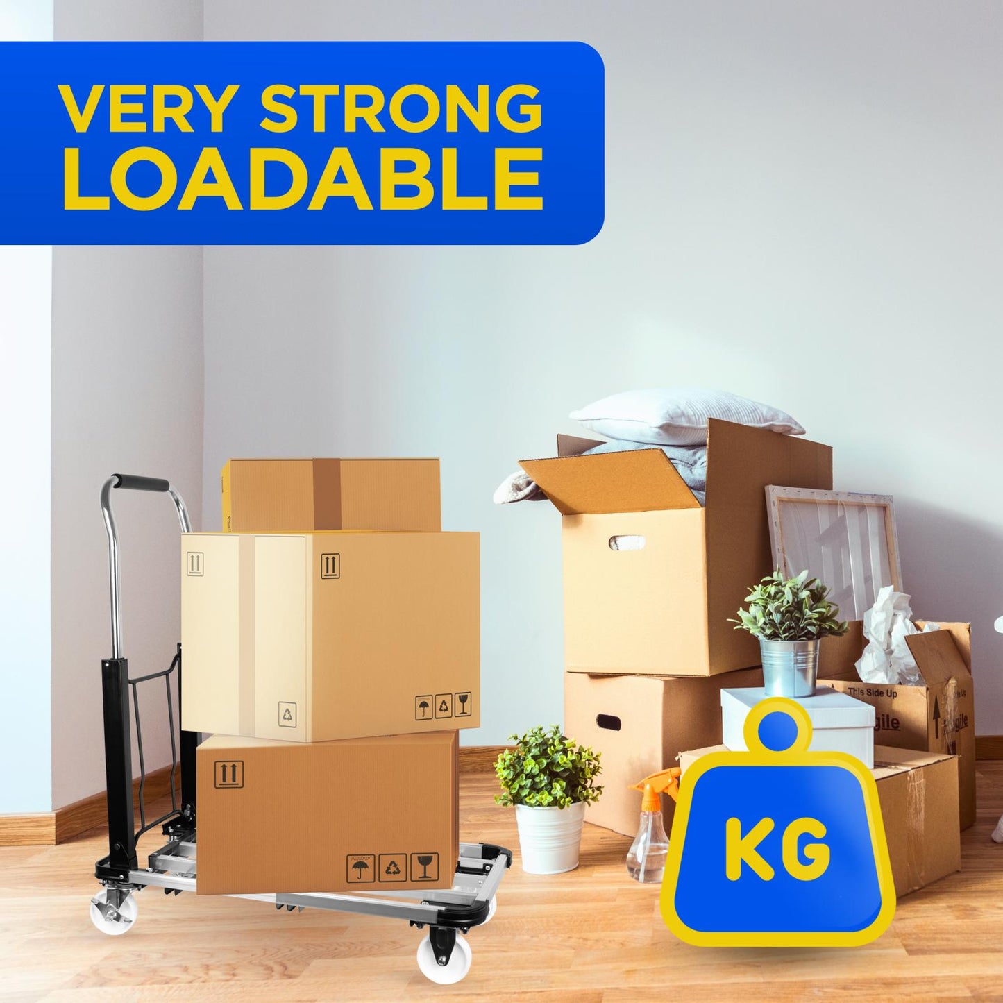 Trolley foldable 150kg