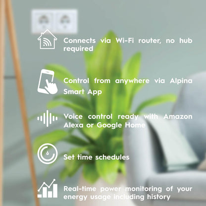 Smart indoor plug 230V 16A