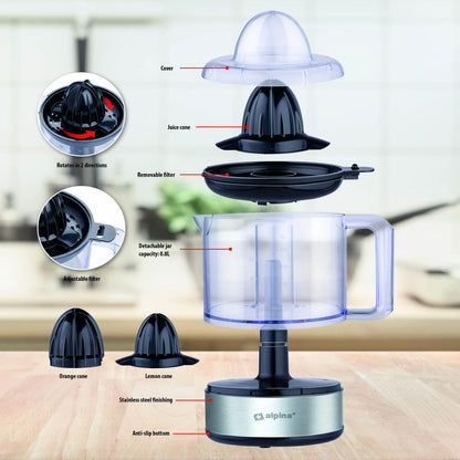 Citrus juicer 230V SS 800ml