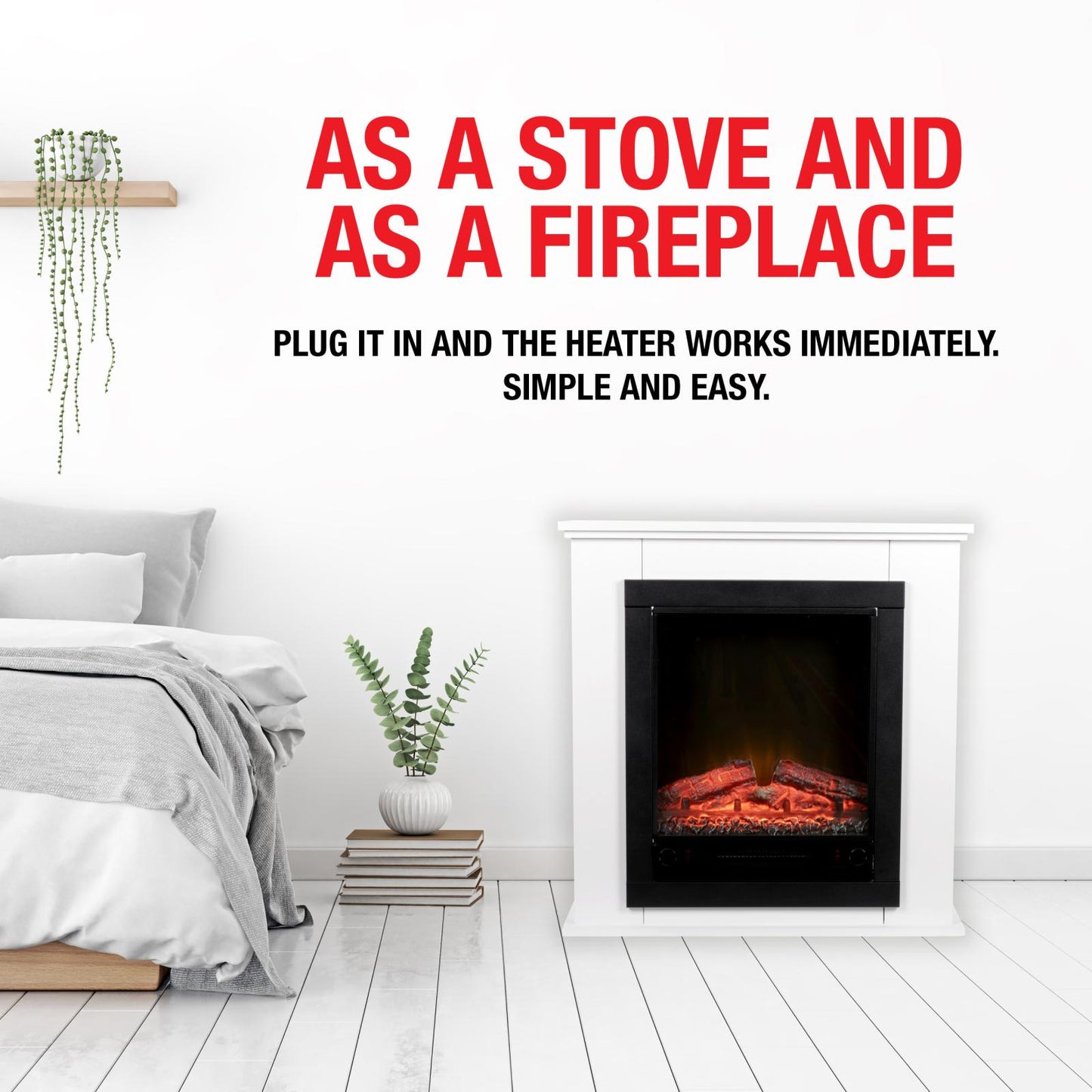Heater & mantelpiece Lugano