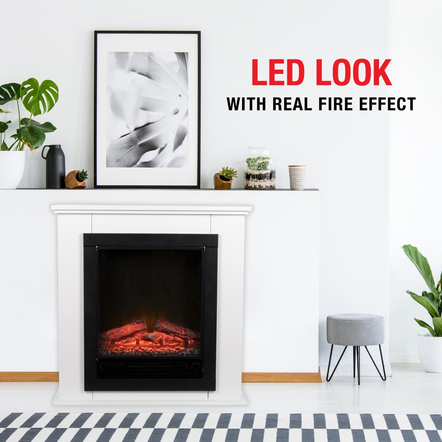 Heater & mantelpiece Lugano