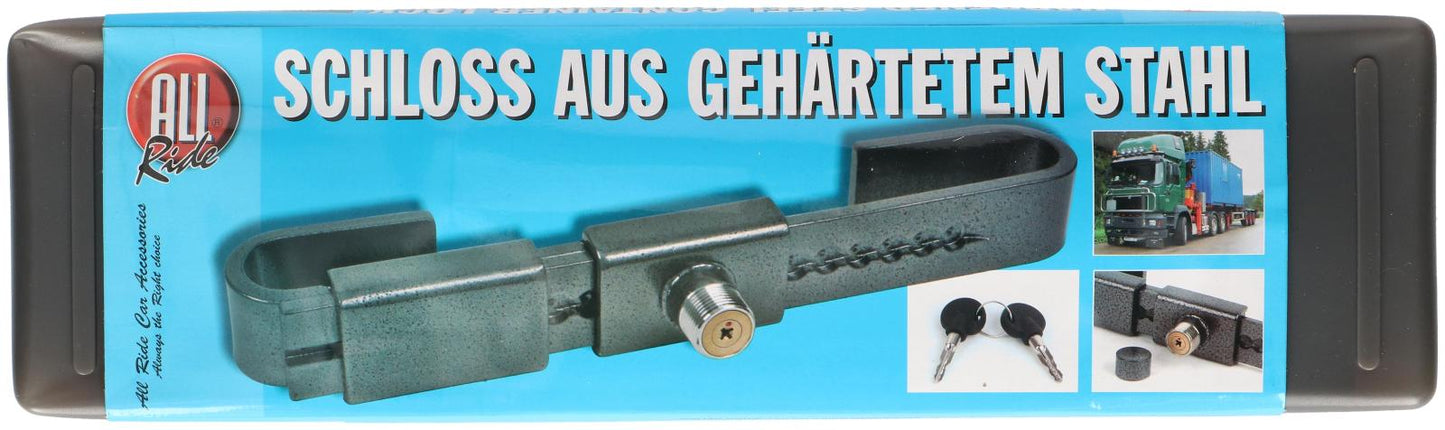 Container lock hardened steel