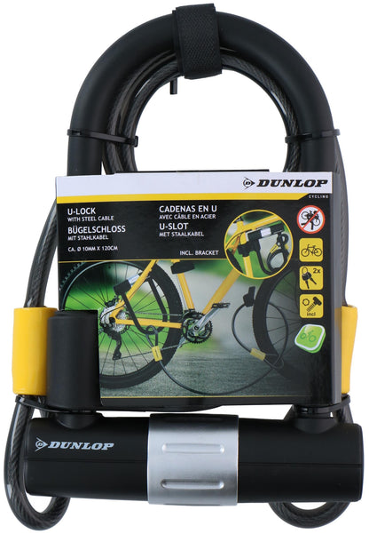 Frame U-lock with cable&holder