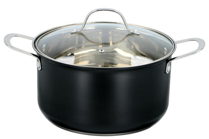 Cookware set Matt Black 7pc 1,8L / 2,4L / 3,4L