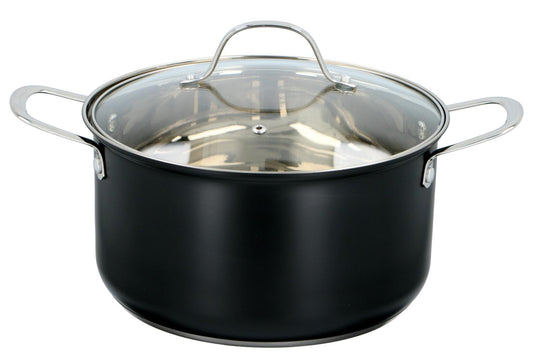 Cookware set Matt Black 7pc 1,8L / 2,4L / 3,4L
