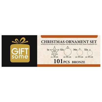 Xmas ornament set (101) bronze