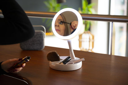 Cosmetic mirror 21LED foldable