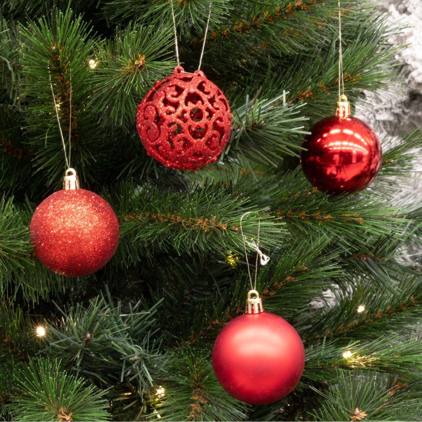 Xmas ornament set (101) red