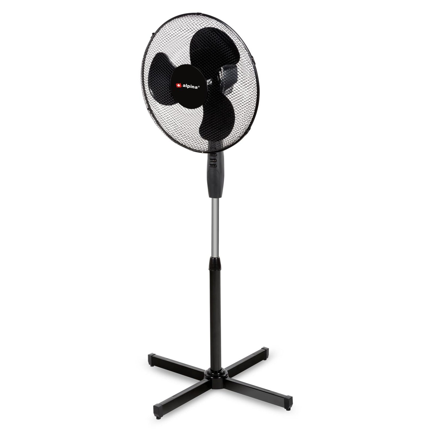 Fan standing 40cm black PP