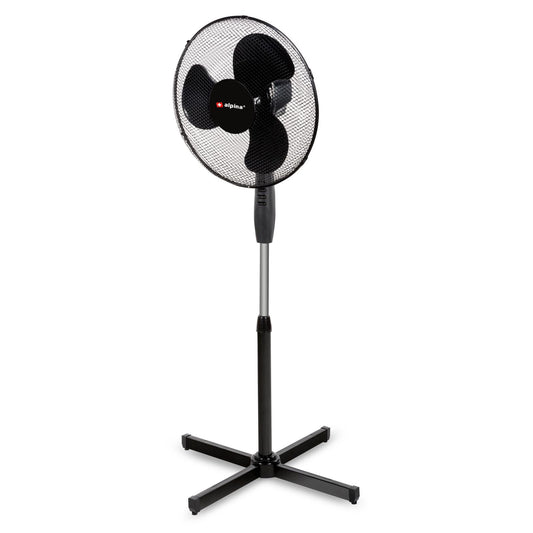 Fan standing 40cm black PP