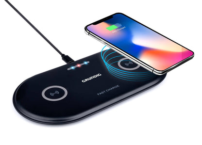Wireless charger dual 2X10W Qi