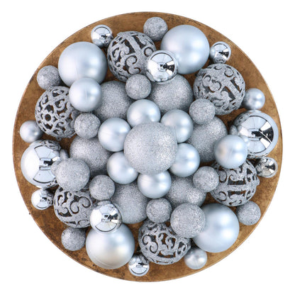 Xmas ornament set (101) silver
