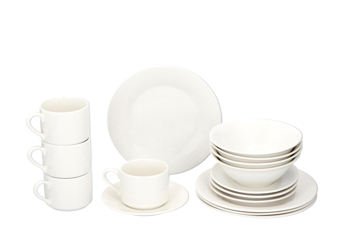 Breakfast set 16pcs white SW