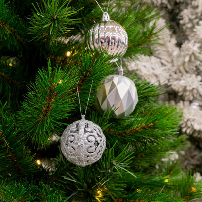 Tree decoration silver 60pc