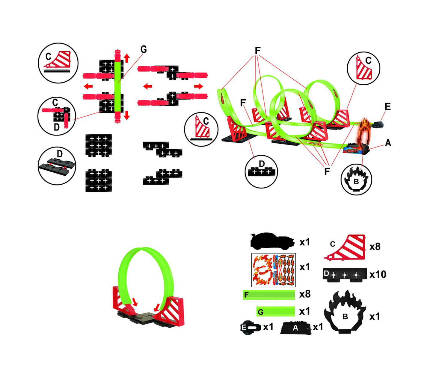 Racingtrack 32pcs ABS