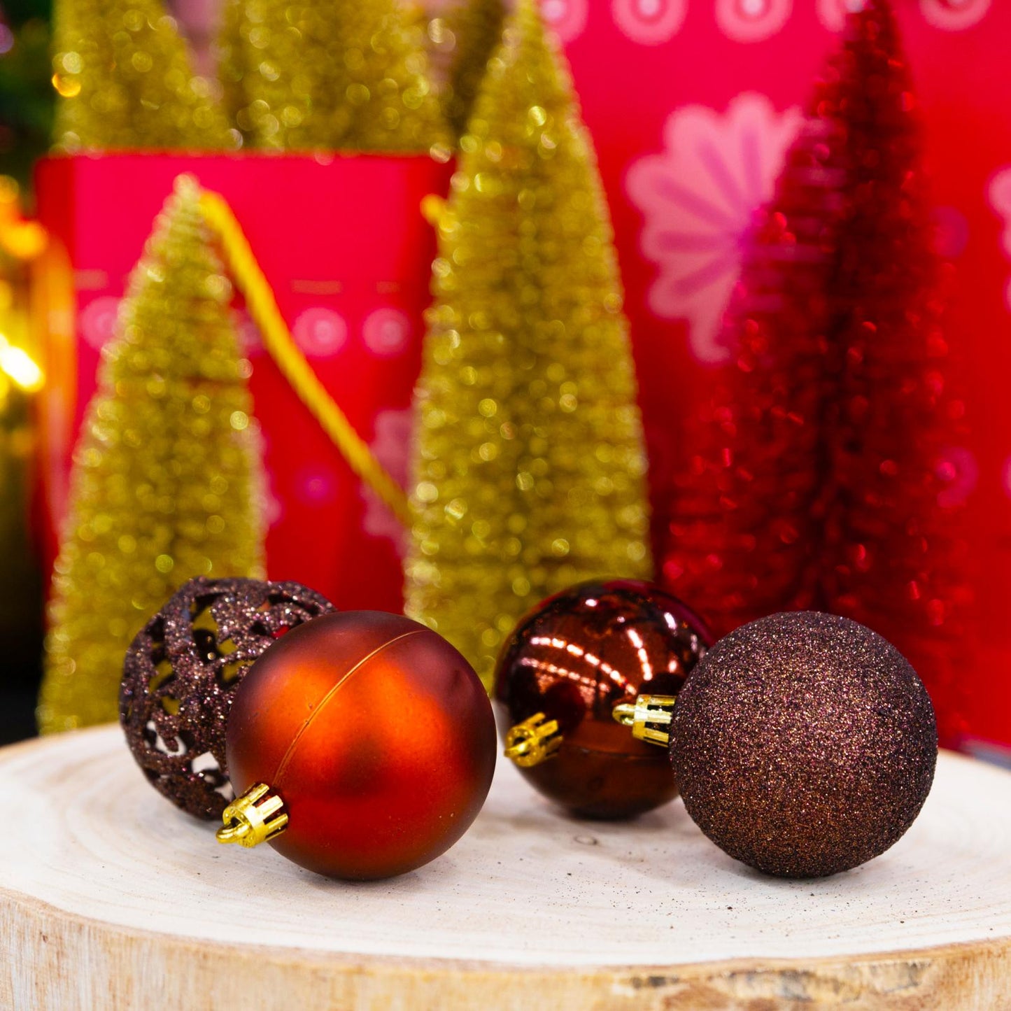 Xmas ornament set (101) bronze
