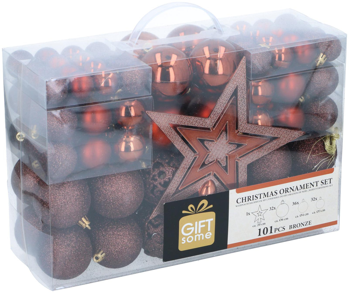 Xmas ornament set (101) bronze