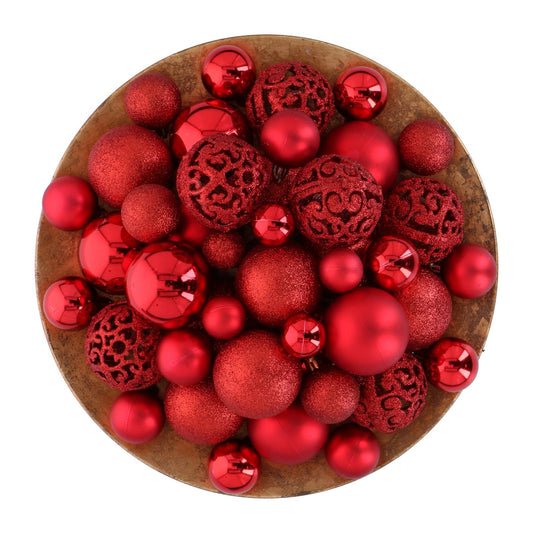 Xmas ornament set (101) red