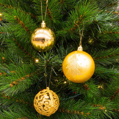 Tree decoration gold 60pc