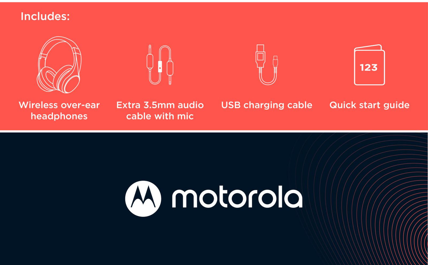 Headphone MOTO XT 220 BLK