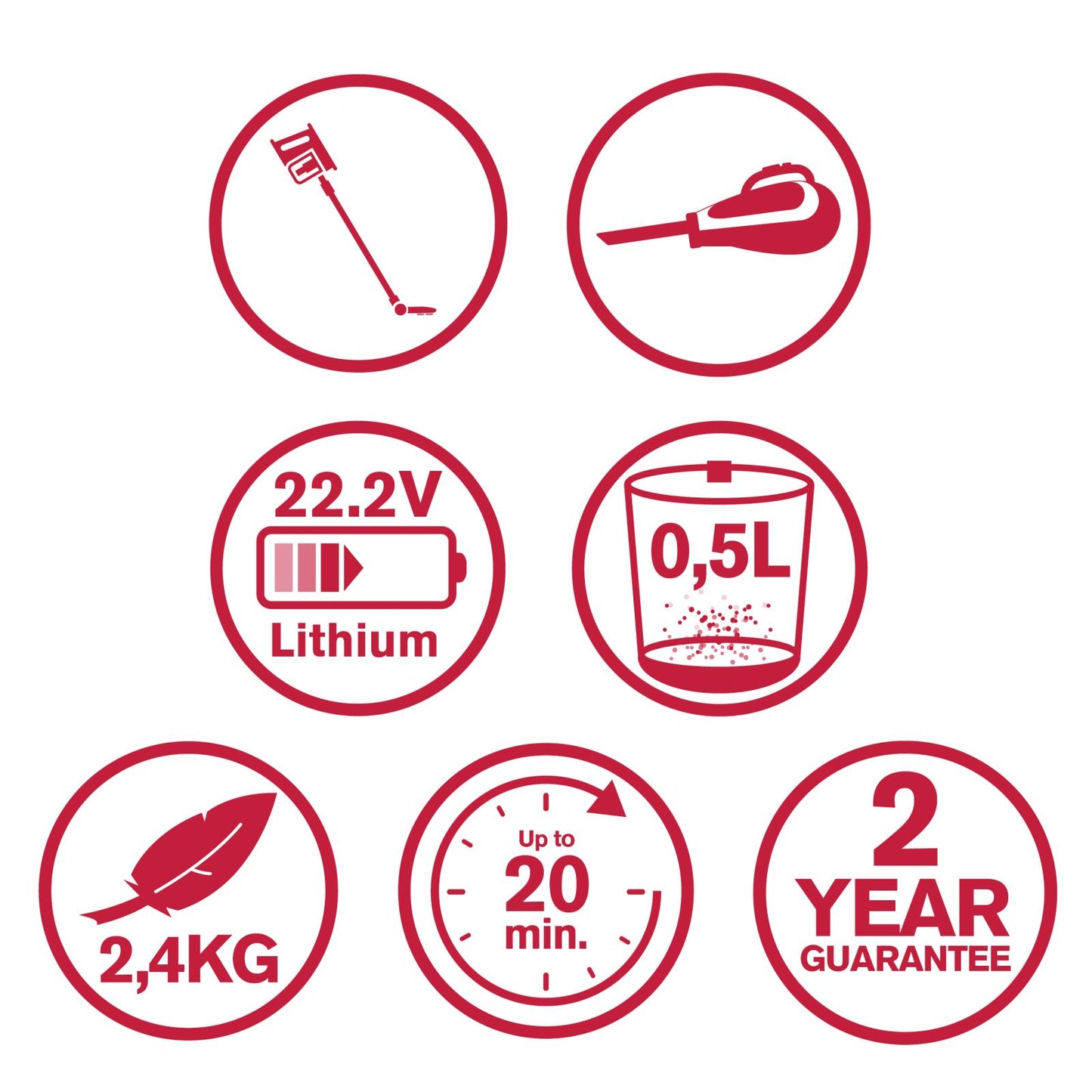 Stick vacuum cleaner DD9007
