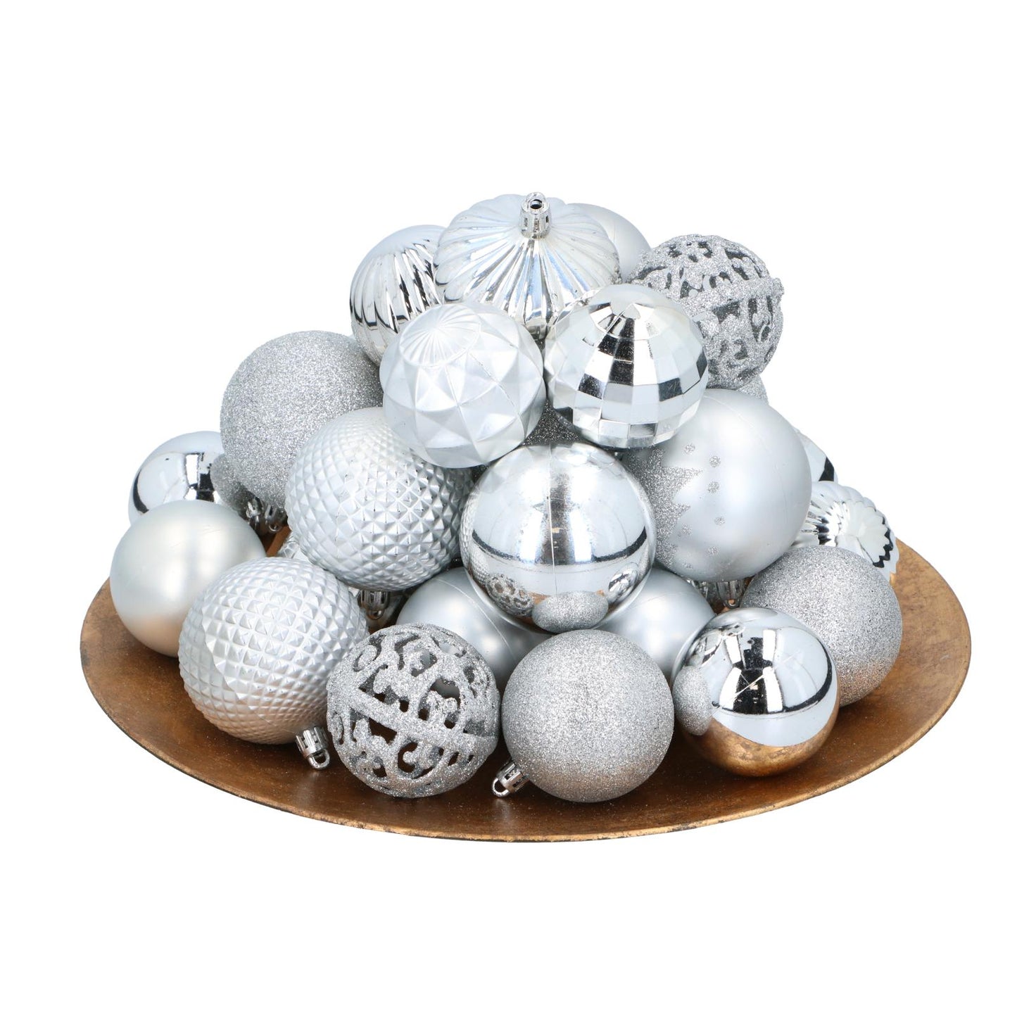 Tree decoration silver 60pc