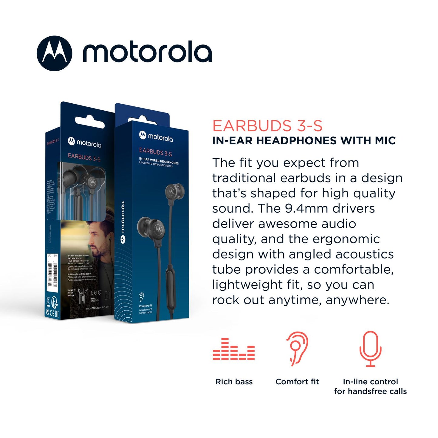 Earbuds EARBUDS 3-S (3.5mm)