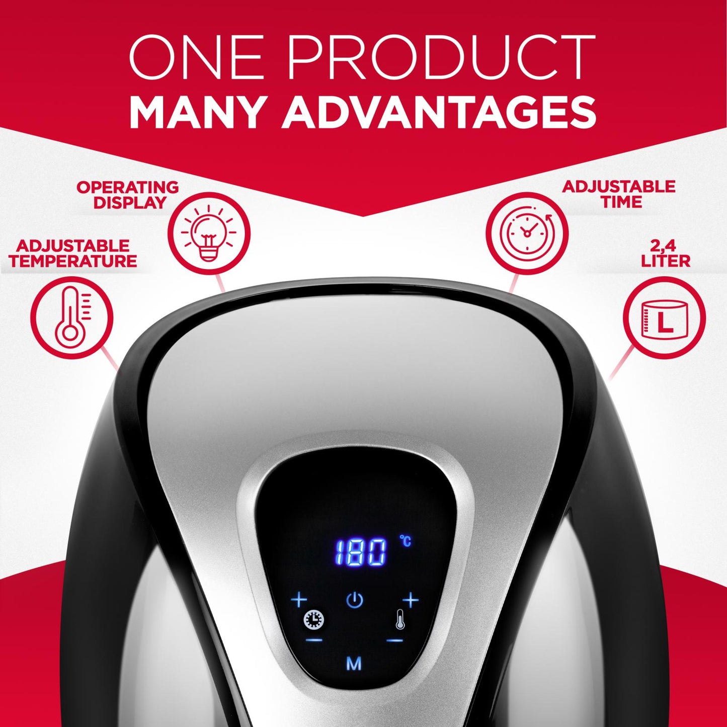 Fryer hot-air digital 2,4L inner