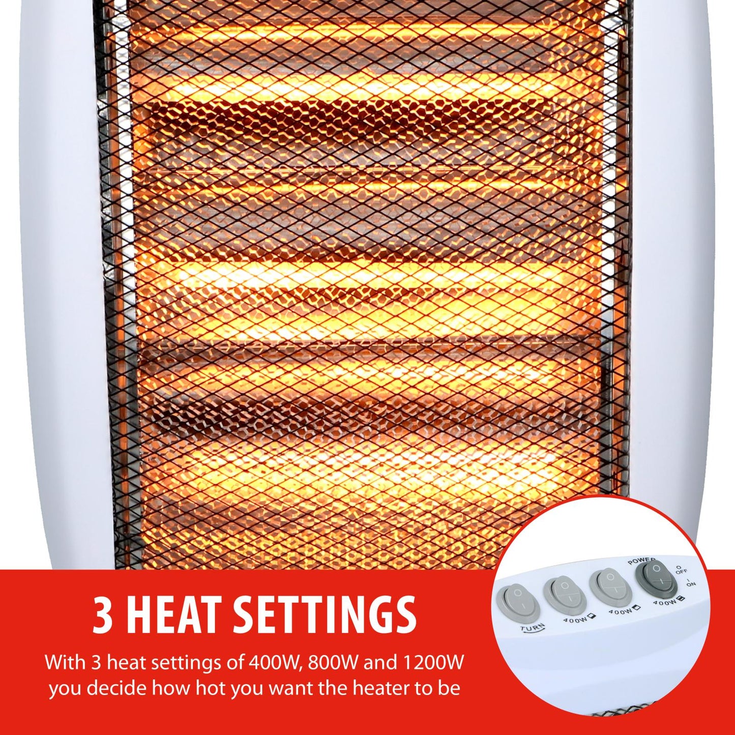 Halogen heater 1200W