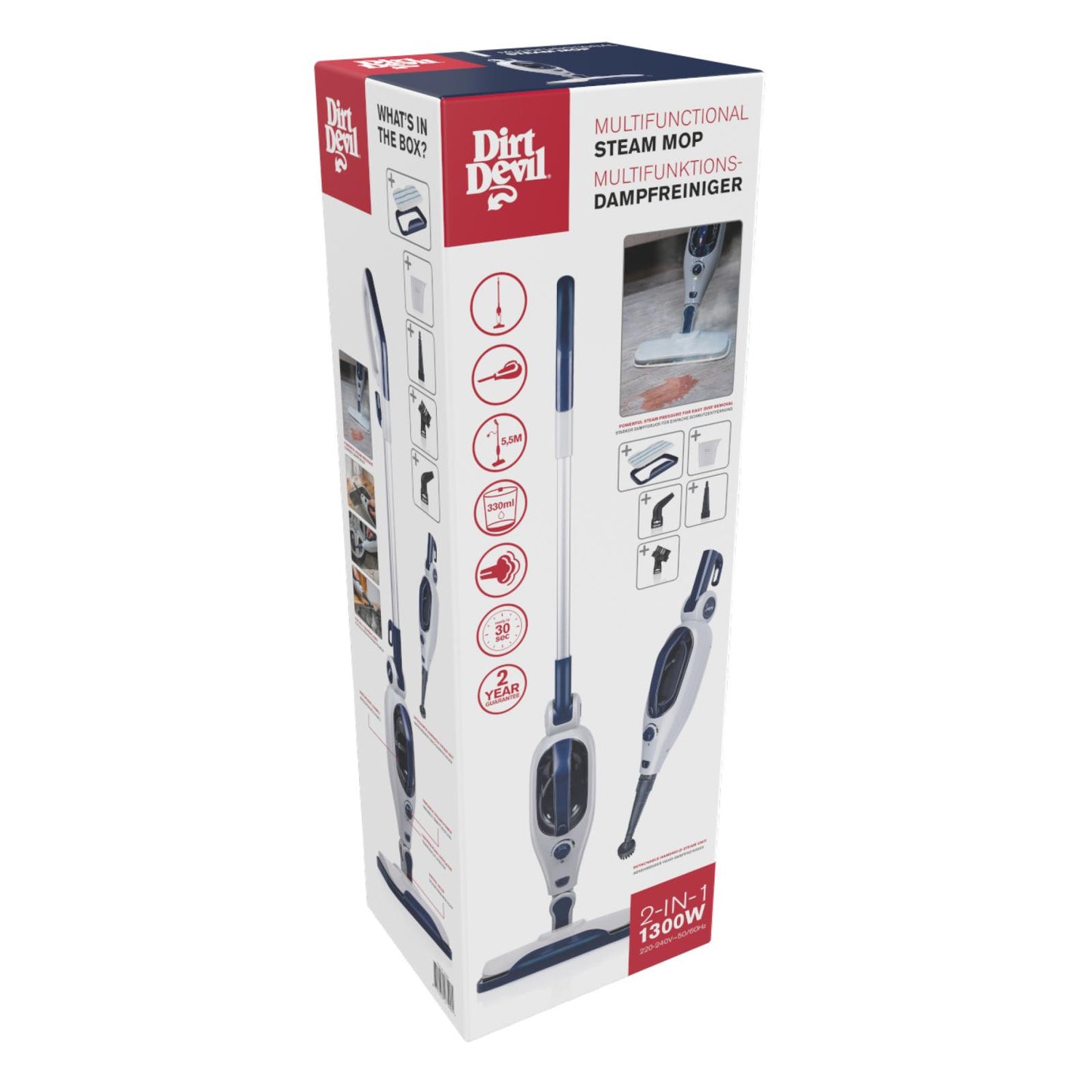 Steam-mop 1300W 230V DD7004