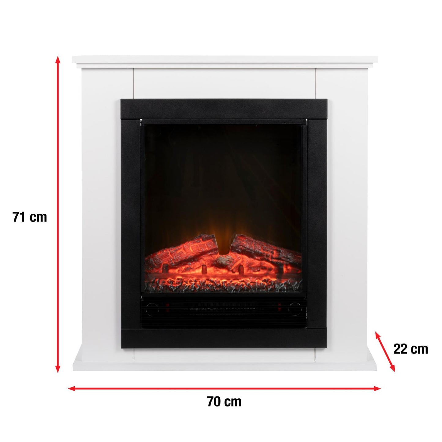 Heater & mantelpiece Lugano