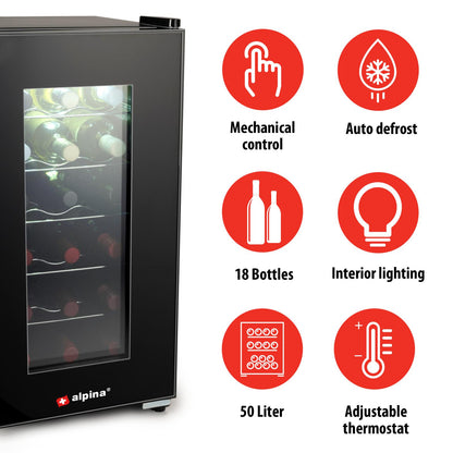Cooler bottle 230V 50L 18bottles