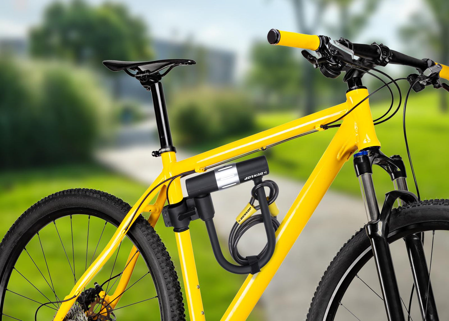 Frame U-lock with cable&holder